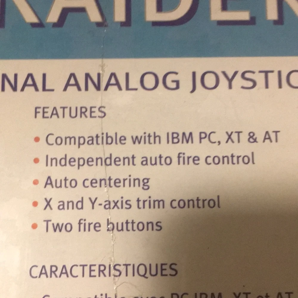 PC RAIDER PROFESSIONAL ANALOG JOYSTICK .